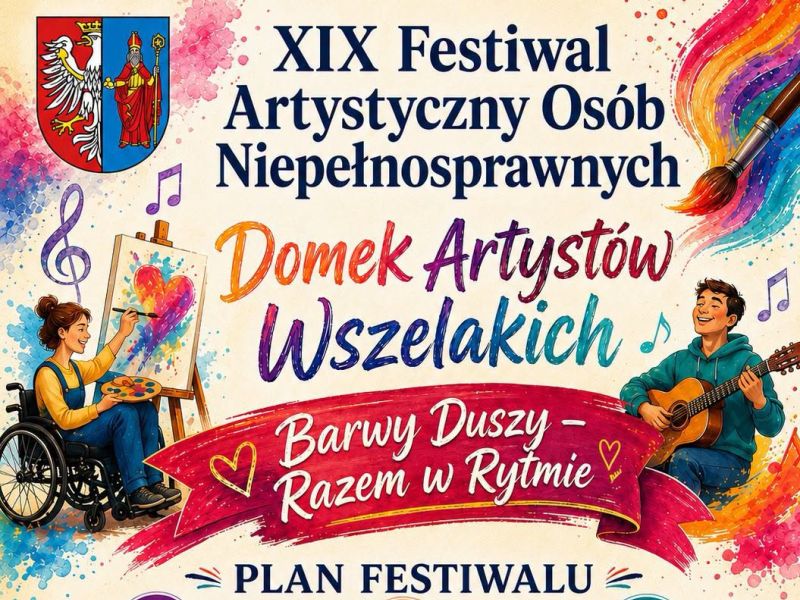 plakat domek artystów wszelakich